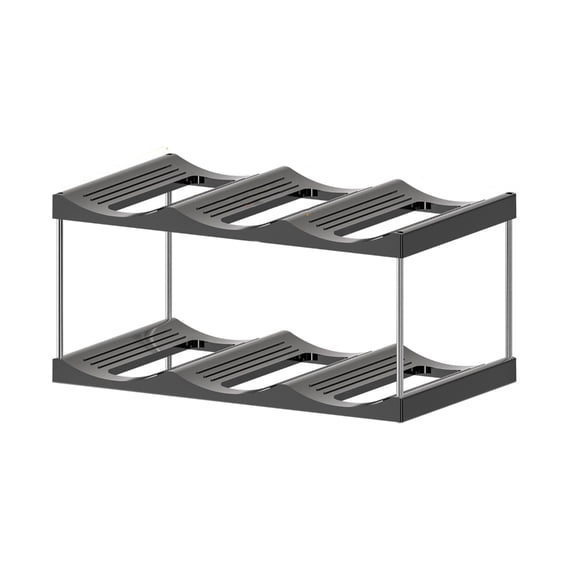 BQBQERT Multipurpose Water Bottle Rack Multiple Layer Organizers for Water Bottles Efficient Cabinet Storage Solution