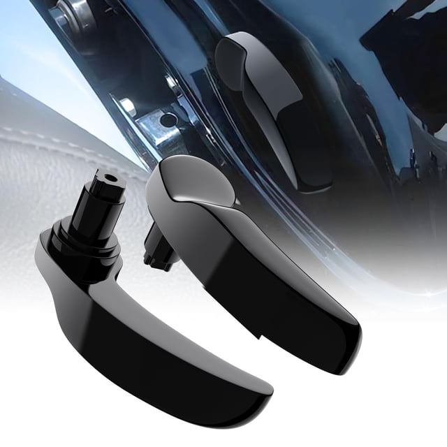 Pbymt Elevadores De Tapa De Aluminio Negro Para Alforjas, Kit De Pestillo Para Alforjas, Palanca Para Harley Touring Road King Street Glide Electra Glide Ultra Limited 2014-2024