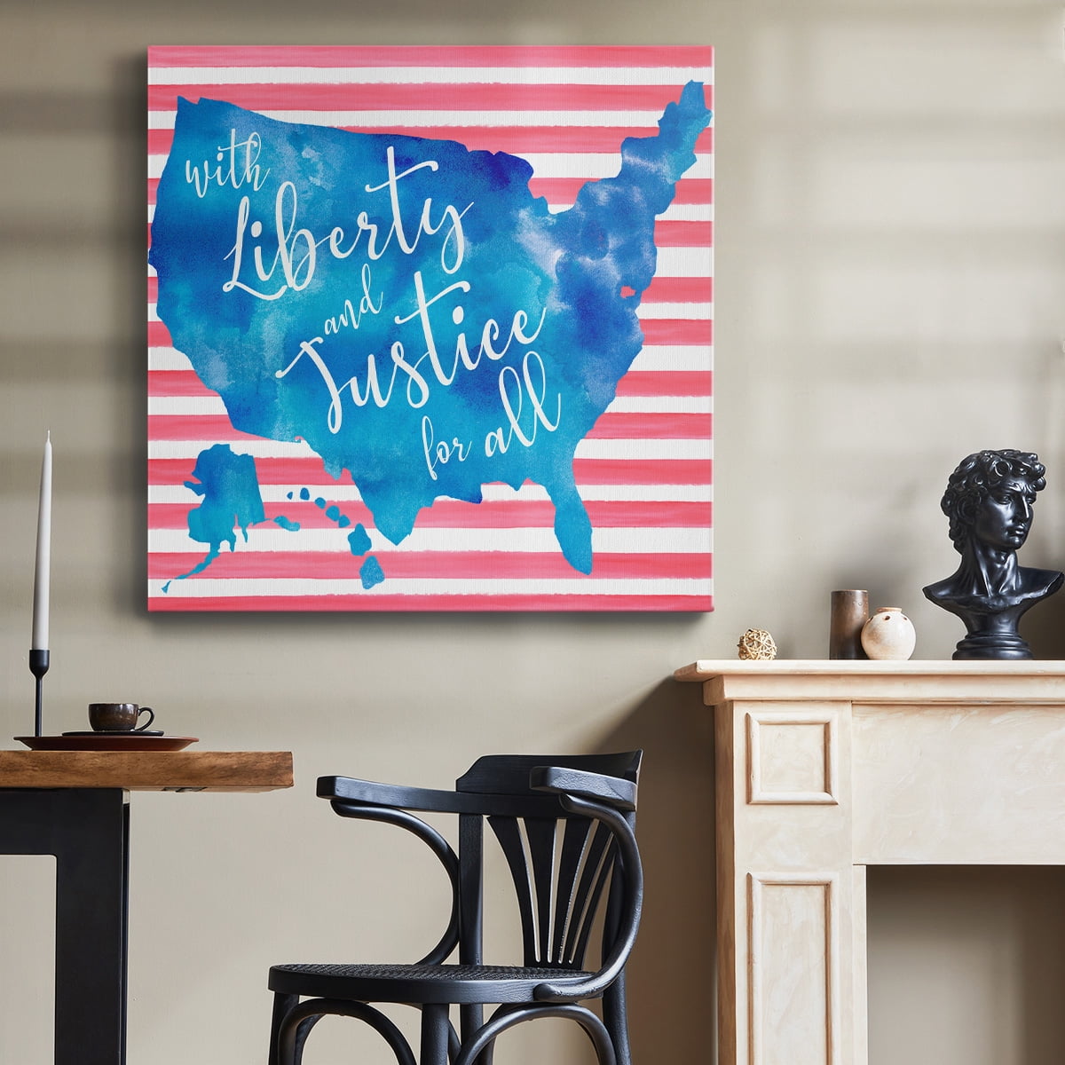 Wexford Home United We Stand I-Premium Gallery Wrapped Canvas, 24" x 24" - Ready to Hang