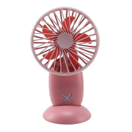 

Lovely Mini Portable Pocket Lanyard Fan Cool Air Hand Travel Battery Powered Blower Electric Cooler Pink