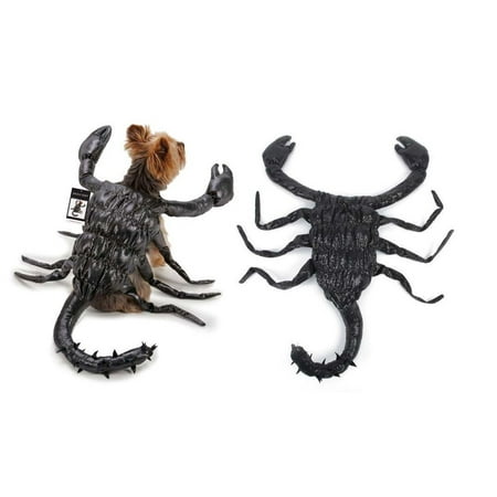 Black Scorpion Dog Costume High Quality Realistic Creepy Crawly Suit Size