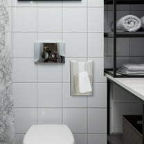 Masteelf Paper Towel Dispenser Wall Mount Hand Towel Dispenser Suitable for Multi-Fold Paper Towels Countertop Paper Towel Dispenser for Bathroom Toilet and Kitchen Grey