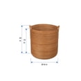 thumbnail image 4 of Kouboo Laguna Round Rattan With Ear Handles Basket For Organizing, Living Room, Blankets, Toy Bin, Laundry And Plants, Honey Brown, 4 of 7
