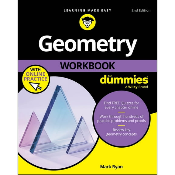 Geometry Workbook for Dummies, (Paperback)