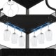 thumbnail image 4 of Industrial 5 niveles de esquina bar gabinete con glass holder-estilo rural liquor gabinete con estante y door para home bars y coffee bars, 4 of 7