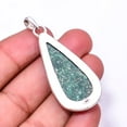 thumbnail image 2 of Green Aventurine -India 925 Sterling Silver Pendant 2.34", Green Green Aventurine Pendant P_8028_325_37, 2 of 2