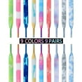 thumbnail image 3 of Holzlrgus 9 Pairs Tie Dye Shoelaces Gradient Colors Shoe Laces in for Tie Dye Sports Shoes Boots Sneakers Skates, 3 of 6