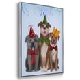 thumbnail image 3 of Christmas Party Mutts - Framed Gallery Wrapped Holiday Canvas - 25 x 37 - Silver Frame, 3 of 8