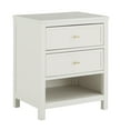thumbnail image 2 of Weston Home Danica Modern 2-Drawer Nightstand, White, 2 of 8