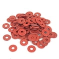 thumbnail image 1 of Unique Bargains Joint Isolant en Fibre pour Carte Mère 4mmx12mmx1mm Rondelle Plate Rouge 100 Pcs, 1 of 1