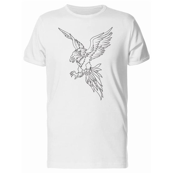 Hand Drawing Of A Phoenix T-Shirt Men -Image by Shutterstock, Male Medium