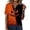Orange, variant on Halloween Printed T-Shirts for Women Gothic Horror Winged Elements Graphic Henly T Shirts Fashion Fantasy Dark Notch V Neck Tee Wine 3XL