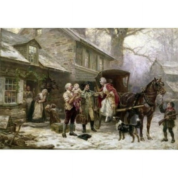 Posterazzi SAL900101829 Home for Christmas 1784 Jean Leon Gerome Ferris 1863-1930 American Poster Print - 18 x 24 in.