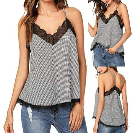 

TANGNADE Womens Sexy Case Pajamas Allure Sex Appeal Underwear Lace Stitching Camisole