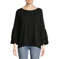 thumbnail image 2 of lemon & bloom by Grey State Women's Tiered Sleeve Top, 2 of 6