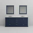 thumbnail image 5 of Dukes 80 in W Navy Blue Double Vanity, White Quartz Top, Faucet Set, and 30 in Mirrors, 5 of 9
