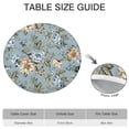 thumbnail image 6 of Pioneer Flower Floral Print Pattern Round Fitted Tablecloth with Elastic Edge,Dining Table Cover Waterproof,Outdoor Round Tablecloth for Camping,Dining,Indoor and Outdoor, 6 of 7