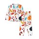 thumbnail image 1 of Fotbe Autumn Pumpkins Fall Leaves Conjunto de Pijama de Manga Larga para Mujer con Estampado, Ropa de Dormir de 2 Piezas, Conjunto de Casa Suave y Cómodo con Bolsillos-Large, 1 of 7