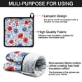 thumbnail image 7 of Pioneer Flower Kitchen Oven Mitt and Pot Holder Sets 4 Pcs for Baking, Cooking and Grilling, Heat Resistant Up To 392 °F, 7 of 7
