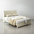 thumbnail image 3 of Homy Casa Queen Platform Bed Frame with Padded Headboard and Bedside Tray Table, 3 of 11