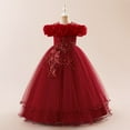 thumbnail image 2 of Flower Girls Tulle Dress - Cute Bow Tutu Dresses Bridesmaid Pageant Gown Birthday Party Dress, 2 of 5