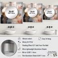 thumbnail image 4 of Designart "Marble Abstraction Soft Colors and Lines I" Abstract Marble Square Mirror Wall Decor Modern - Large Pink Square Bathroom Mirror - Square Printed Wall Mirror Art, 4 of 5