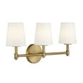 thumbnail image 4 of Trade Winds Coyle 3-Light Bathroom Vanity Light in Natural Brass, 4 of 6