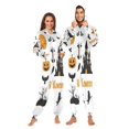 thumbnail image 3 of IAUYY Unisex Adult Onesie Pajamas Ultra-Soft Crystal-Soft Fabric, Halloween Adult Onesie Pajamas Adults,With a Zipper Plus Size Onesie Pajamas, Flying Crows, 3 of 7