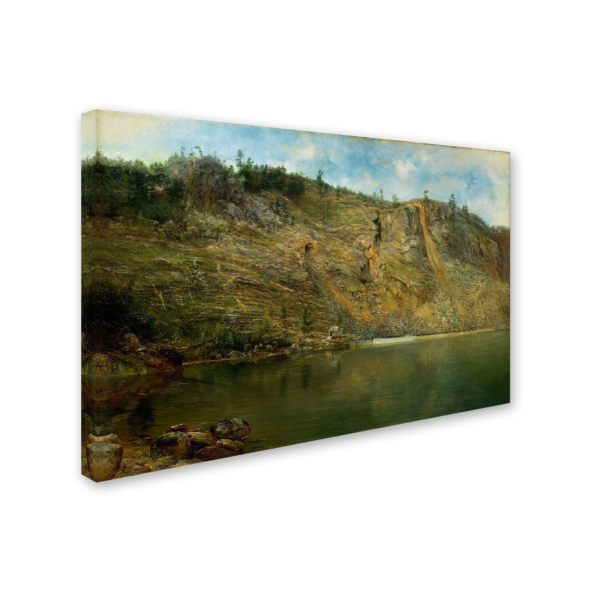 Trademark Fine Art 'The Iron Mine Port Henry Ny' Canvas Art by Homer Dodge Martin