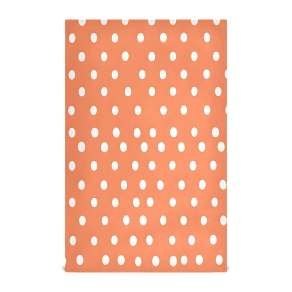 White Polka Dots Decorative Waffle Towel Kitchen Dishcloth 28x18in Multi-Use Tea Towel
