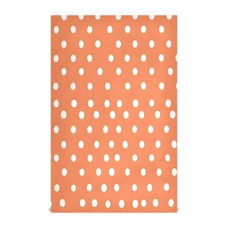 

White Polka Dots Kitchen Towels Set of 4 Tea Towels for Kitchen Decorative Waffle Dishcloths 28x18in