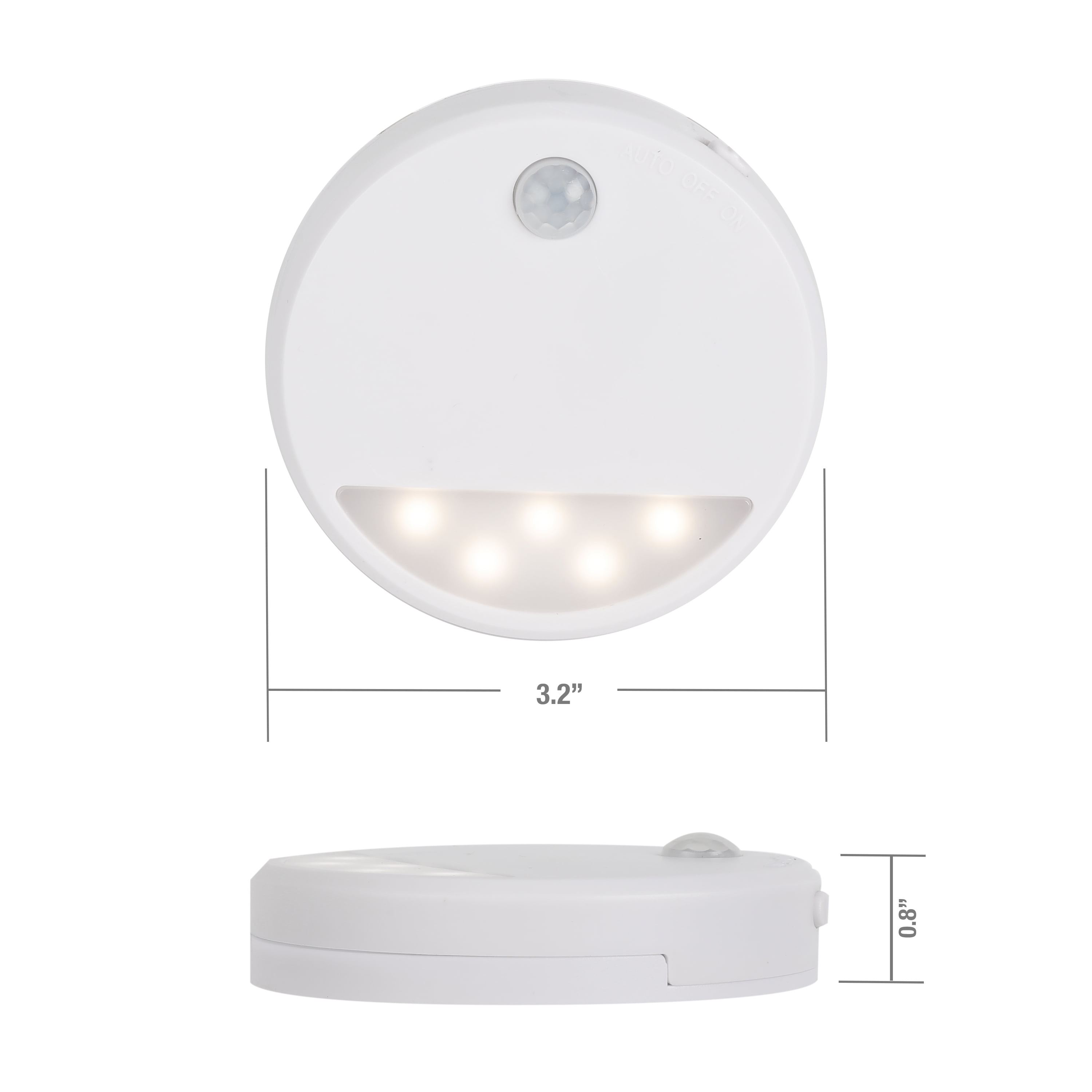 Great Value Battery Powered Motion Activated LED Under-Cabinet Light 2-Pack, 4145VN