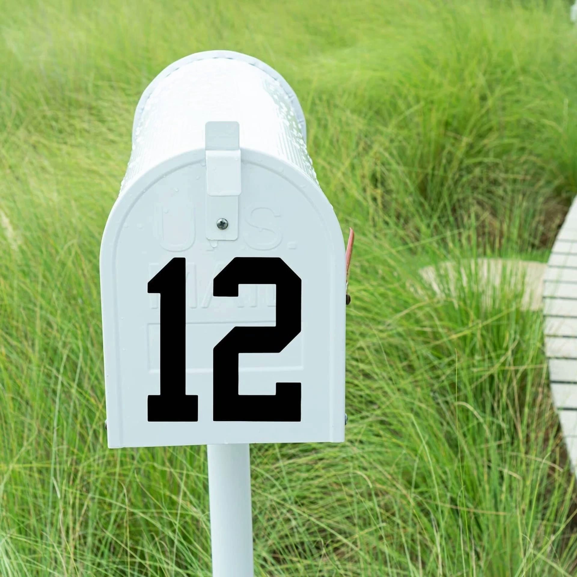 CRESTIN- 8 Sheets Mailbox Numbers Stickers Waterproof Vinyl Number Stickers Self Adhesive
