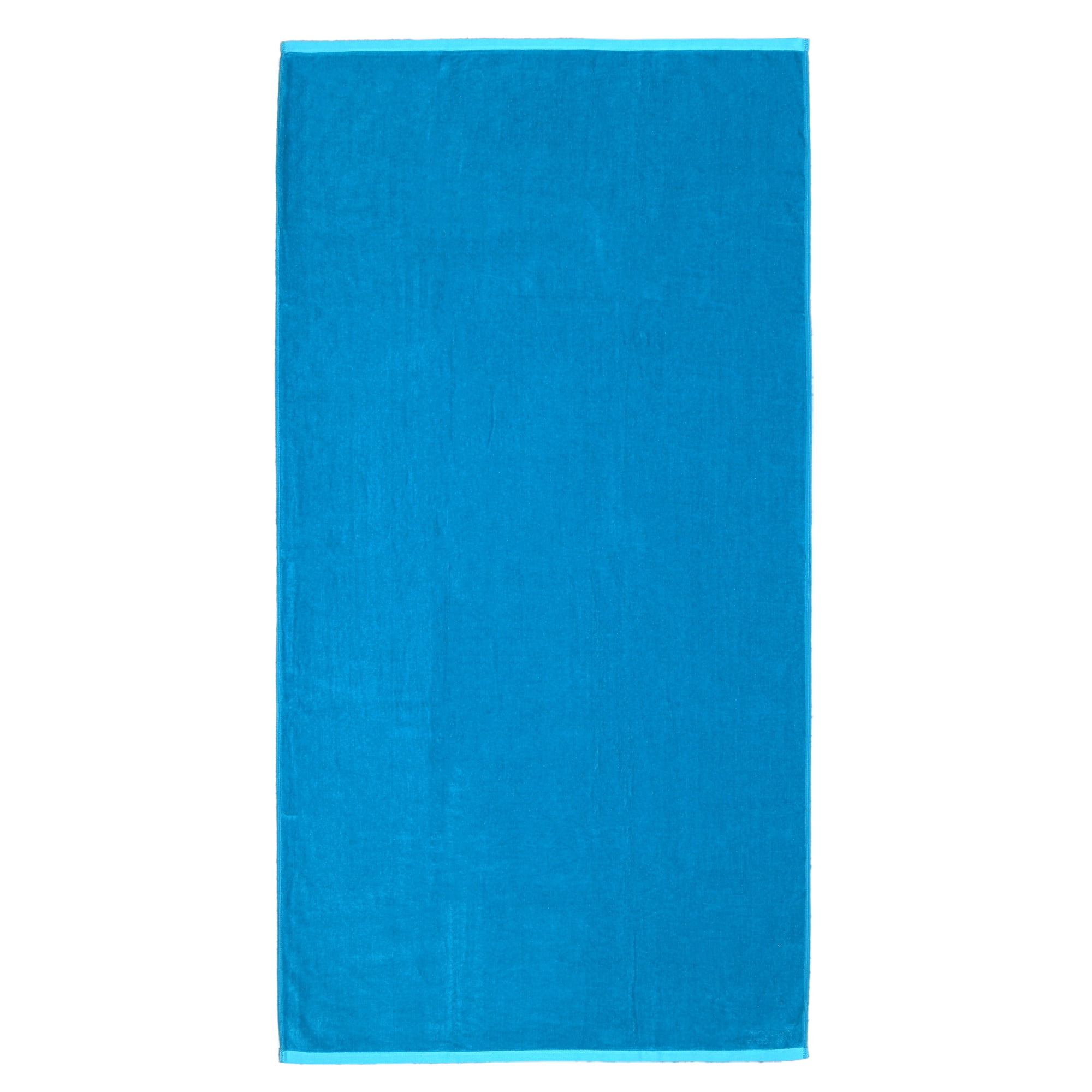 Mainstays Solid Reversible Beach Towel, Cobalt/Blue, 1 Piece, 36" x 72"