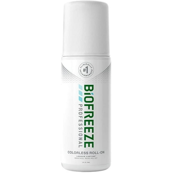 Biofreeze Professional 3 oz. Roll-On, Original Colorless Pain Relieving Gel