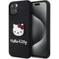 thumbnail image 1 of Case Hello Kitty Logo 3D Kitty Face Negro para iPhone 15, 1 of 7