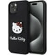 thumbnail image 1 of Case Hello Kitty Logo 3D Kitty Face Negro para iPhone 15, 1 of 7