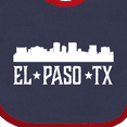 thumbnail image 4 of Inktastic El Paso Texas Skyline TX Cities Boys or Girls Baby Bib, 4 of 4