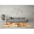 thumbnail image 3 of Ahgly Company Indoor Round Abstract Orange Modern Area Rugs, 7' Round, 3 of 4