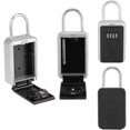 thumbnail image 2 of Jinsinto Key Box Storage 4-Digit Metal Password Padlock Holder Anti-theft Door Hanging Combination Lock Organizer for Security Indoors, Outdoors, 2 of 5