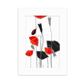 thumbnail image 1 of Red Flowers Art Line Painting Corn Desktop Photo Frame Picture Display Decoration Art Painting, 1 of 3