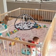 thumbnail image 3 of TouHeart Wooden Playpen for Baby & Toddlers, Foldable Large Baby Gate Play Yards, 10 Panels, 102.9"x68.6"x24", 3 of 12