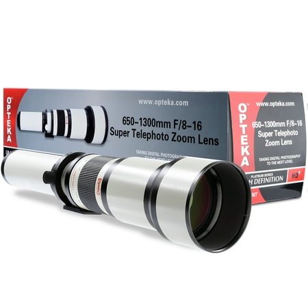 Opteka 650-1300mm f/8 Super Zoom Lens for Nikon 1 J5, J4, J3, J2, J1, S2, S1, V3, V2, V1 and AW1 CX Format Digital Cameras