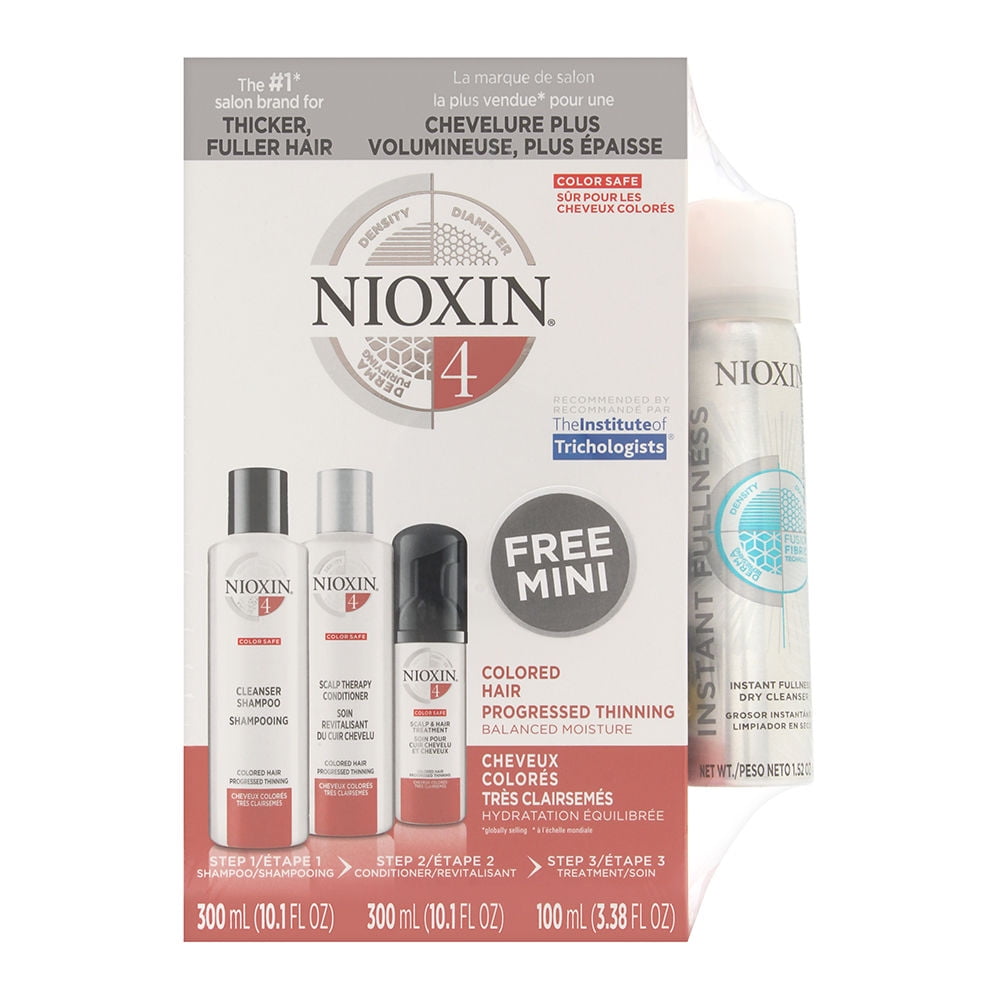 Nioxin Nioxin Hair Care System 4 4PC Kit (Shampoo 300ml, Conditioner