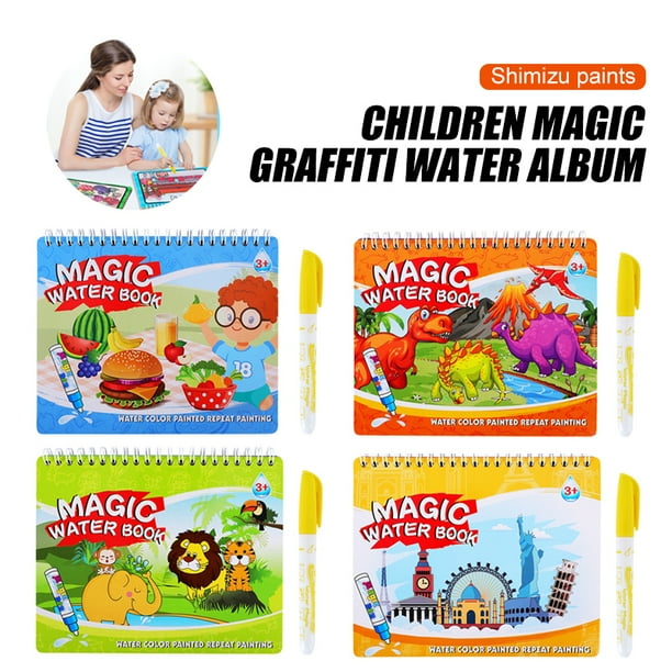 Download Vonter 1 Pack Water Coloring Book For Kids Toddlers With 1 Water Pens Educational Toys Drawing Painting Books Reusable Game For Girl Boy For 3 5 Year Old Animal Walmart Com Walmart Com