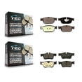 thumbnail image 1 of TEC Front Rear Ceramic Brake Pads Kit for Car 2019 Volvo XC60 with 345mm Diameter Rotor 366mm KTC-100557, 1 of 10