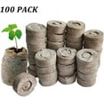 thumbnail image 3 of 100 Pack 40mm Peat Pellets Seeding Soil Block for Nursery Pots Seed Starting Plugs, 3 of 4