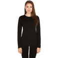 thumbnail image 4 of Heavyweight Women's Wool Crew Top Thermal Base Layer - 100% Merino Wool, 4 of 6