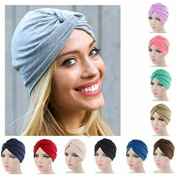 1Pcs Beauty  Chemo Sleep Turban Headwear Scarf Beanie Cap Hat for Cancer Patient Hair Loss