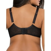Smart & Sexy Women's Plus Size Retro Lace & Mesh Unlined Underwire Bra